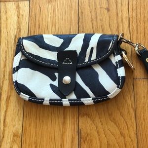 Zebra Dooney & Bourke wristlet